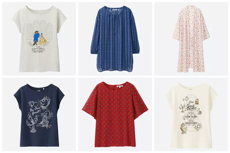 Kolaborasi busana Uniqlo x Beauty and the Beast