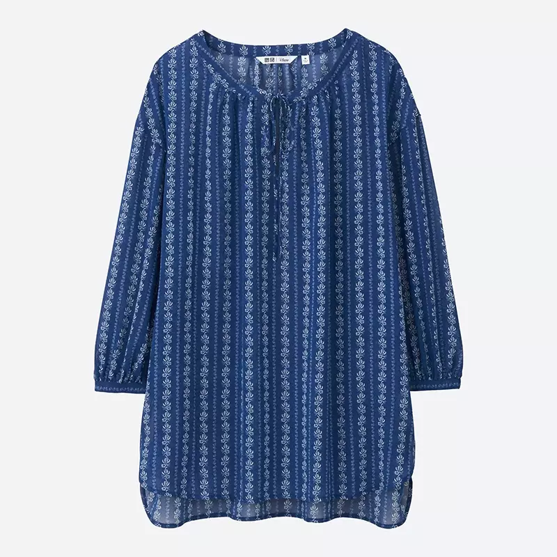 Uniqlo Beauty and the Beast blouse met 3/4 mouwen