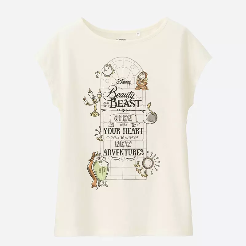 Uniqlo Beauty and the Beast Open Your Heart Graphic T-Shirt