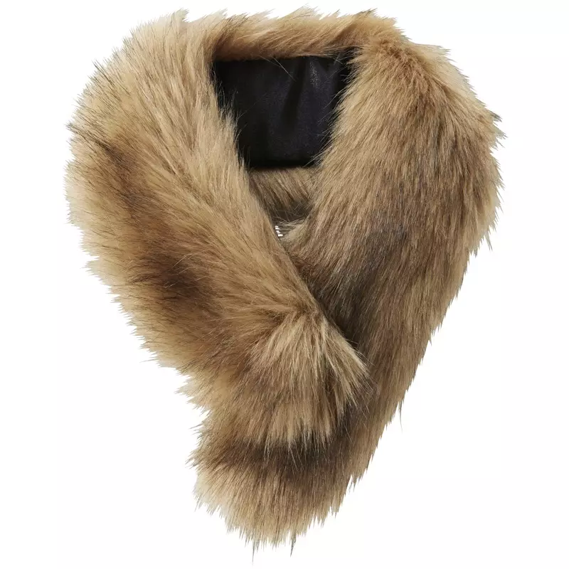 Cachecol Faux Shearling Uniqlo x Carine Roitfeld