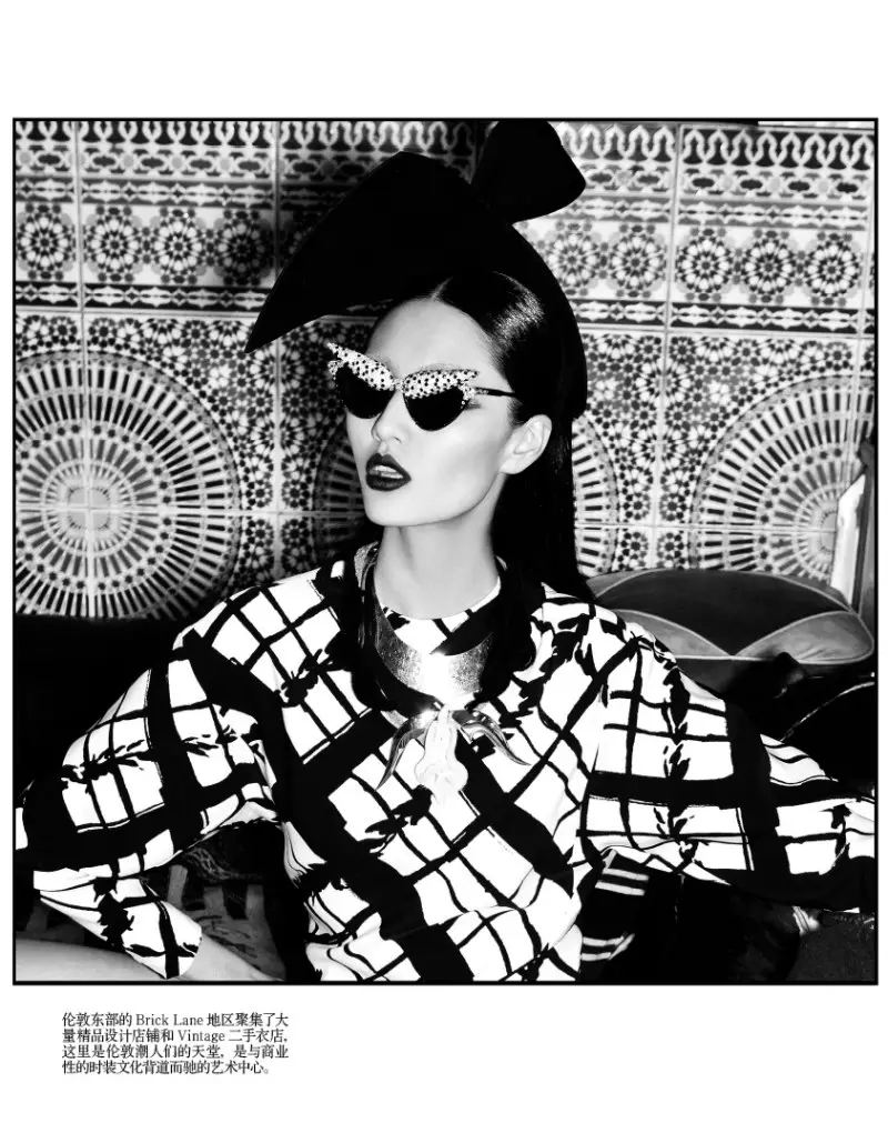 Bonnie Chen Harper's Bazaar Çin üçün üslubda London turları, İyul 2012, Zak Zhang tərəfindən çəkildi