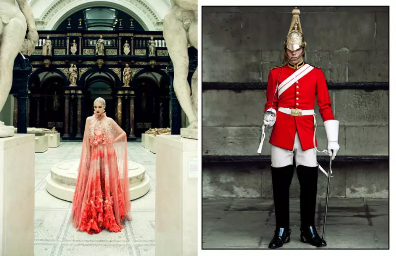 Bonnie Chen toer Londen in styl vir Harper's Bazaar China Julie 2012, geskiet deur Zack Zhang