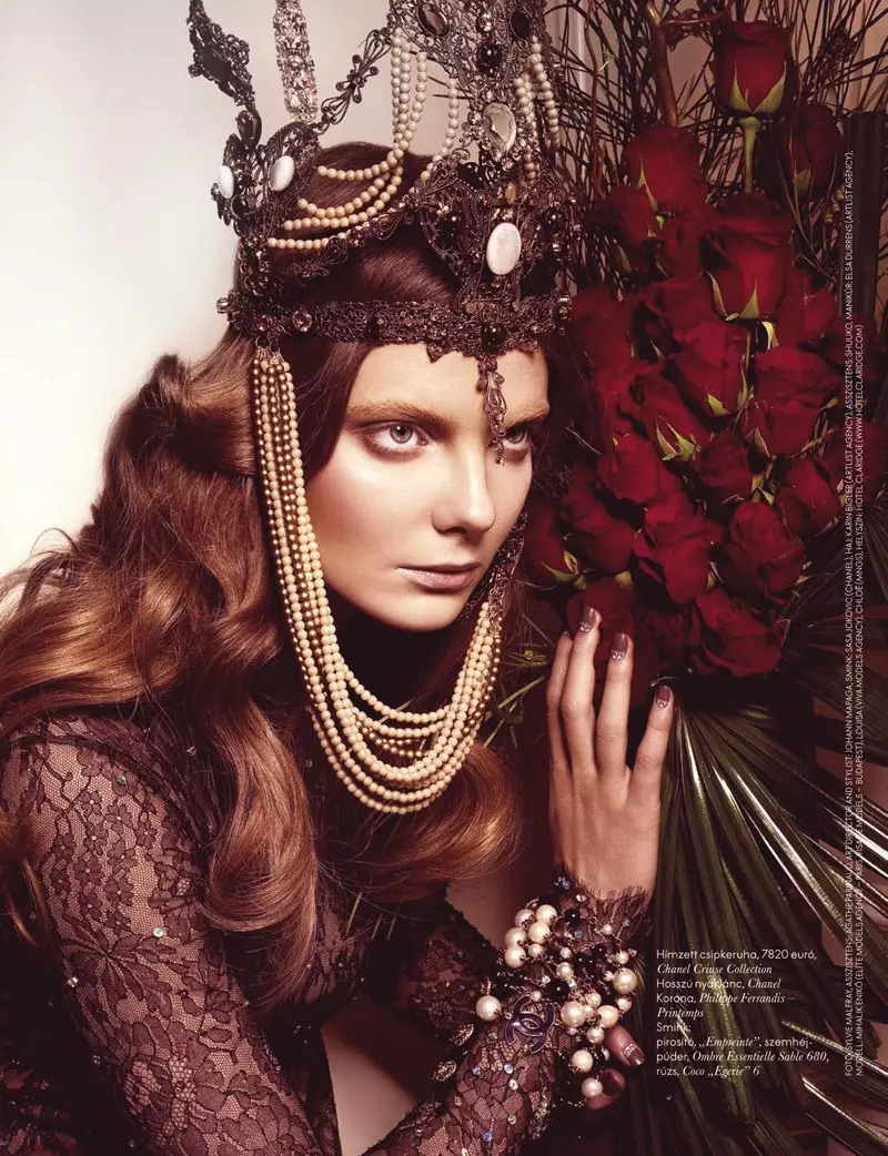 Eniko Mihalik por Sylvie Malfray | Elle Hungria março de 2010