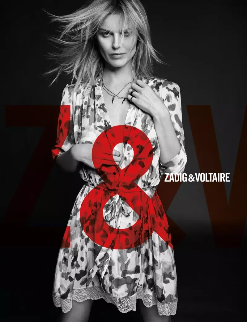 Eva Herzigova al frente de la campaña otoño-invierno 2018 de Zadig & Voltaire