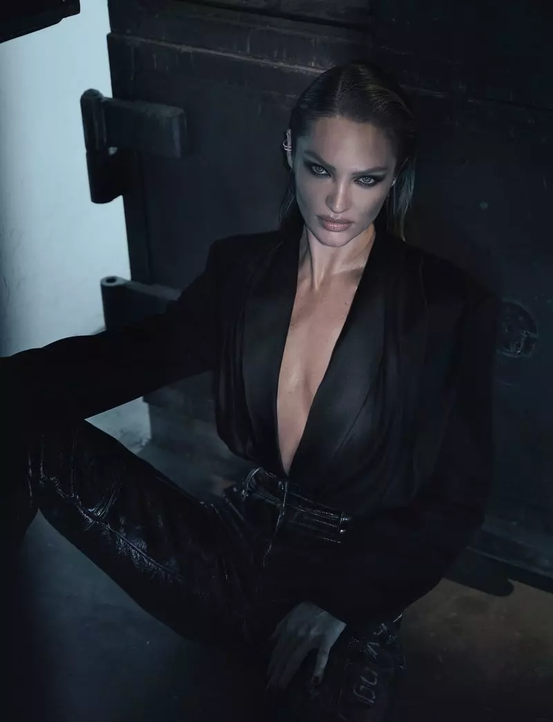 Candice Swanepoel o Fetola Femme Fatale bakeng sa Harper's Bazaar Greece