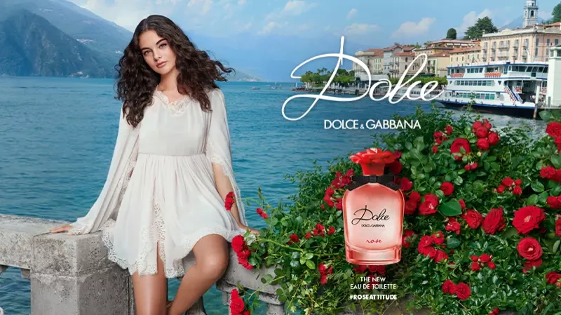 Deva Cassel taurari a cikin Dolce & Gabbana Dolce Rose kamfen na kamshi.