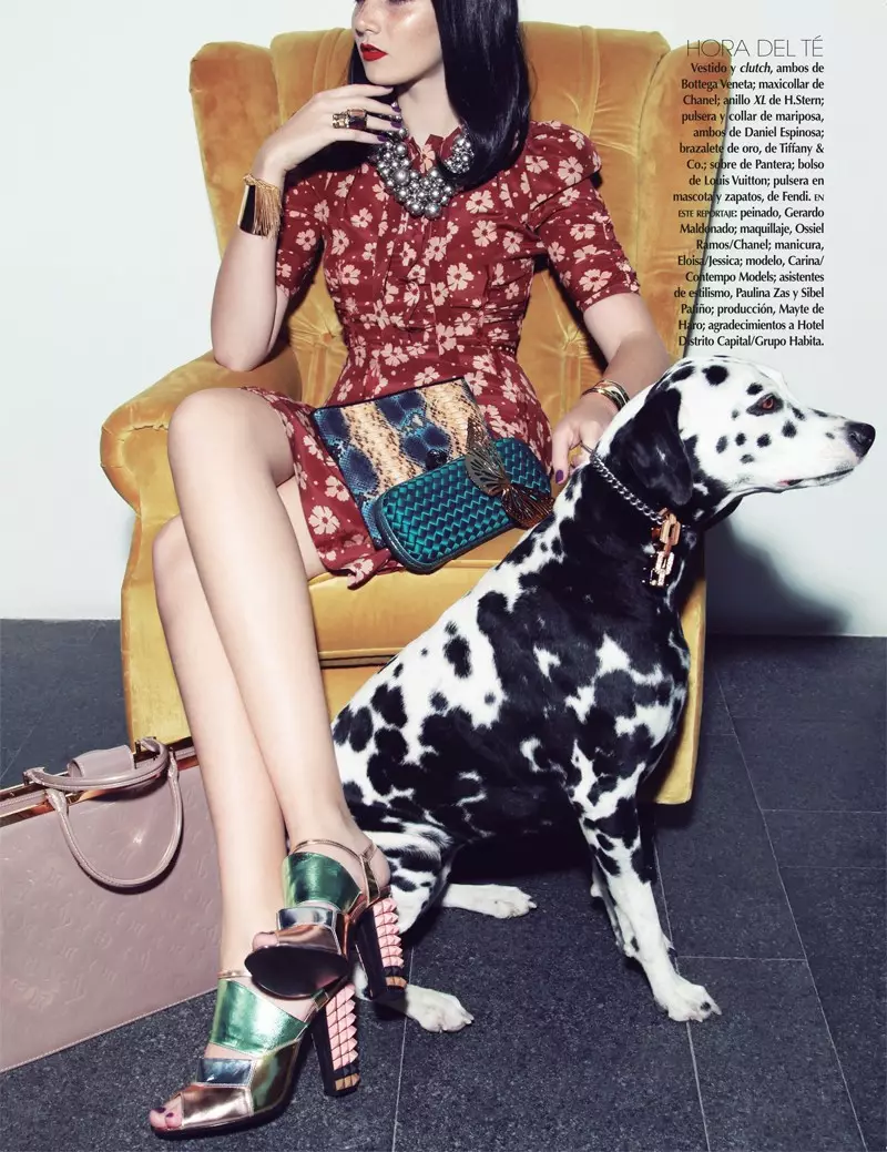 Ang Carina Sports Spring Accessories para sa Vogue Latin America Abril 2013 ni Anairam