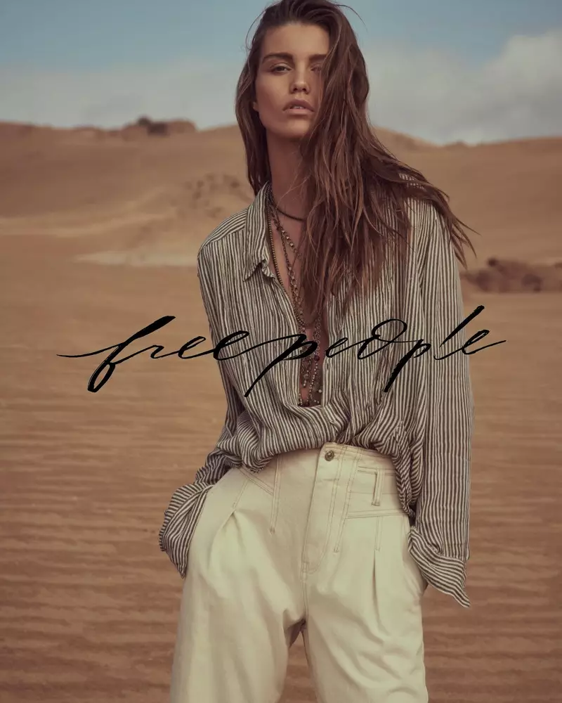 Luna Bijl-ը նկարահանվում է Free People 2020 մարտի կատալոգում