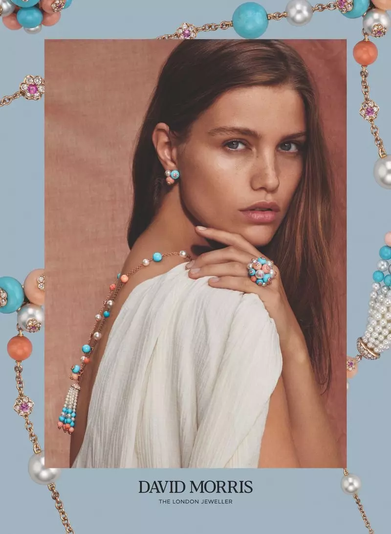 Luna Bijl שטערן אין David Morris Jewelry 2019/2020 קאמפאניע