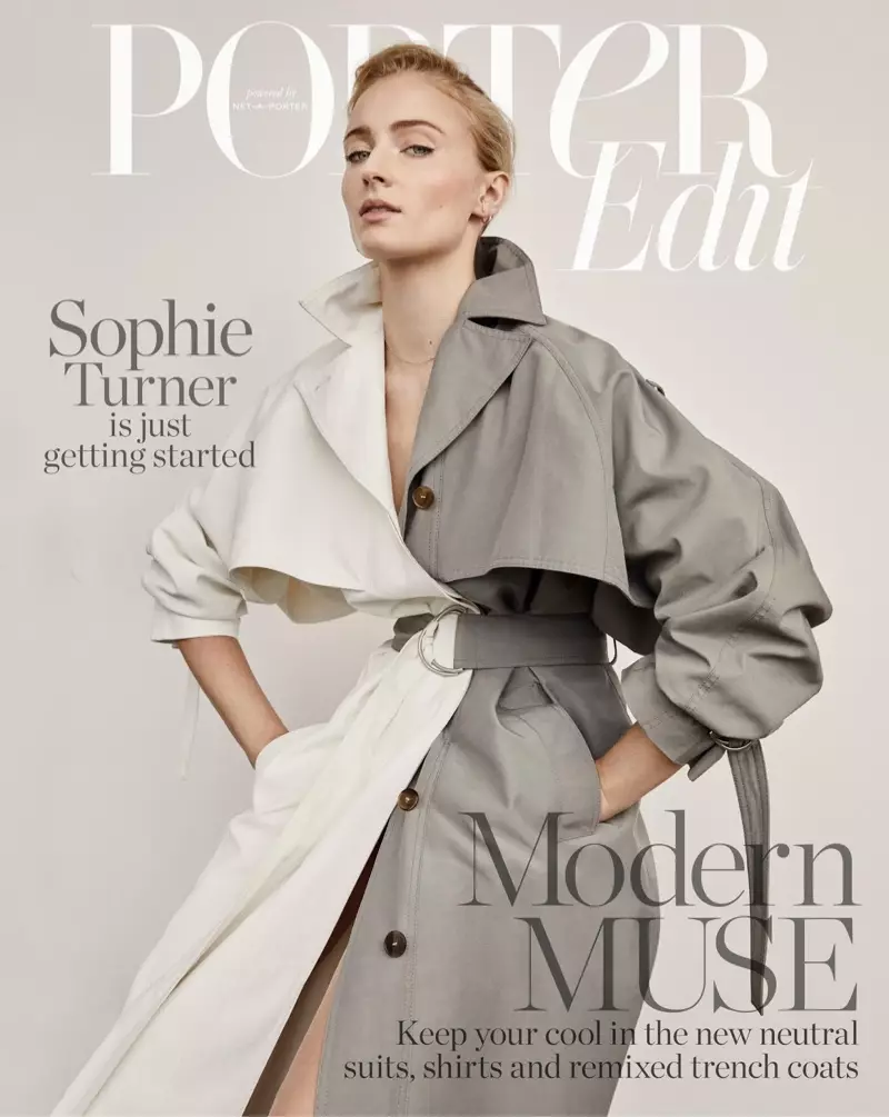 Sophie Turner på PORTER Rediger 31. maj 2019 Forside