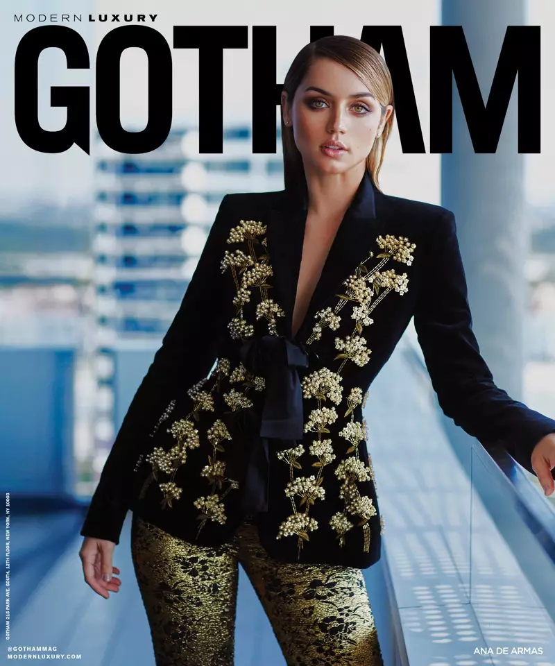 Ana de Armas na capa de inverno 2017 da Gotham Magazine