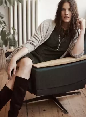 Si Candice Huffine Nagsuot ug Chic Looks para sa Violeta sa Mango Fall Catalog