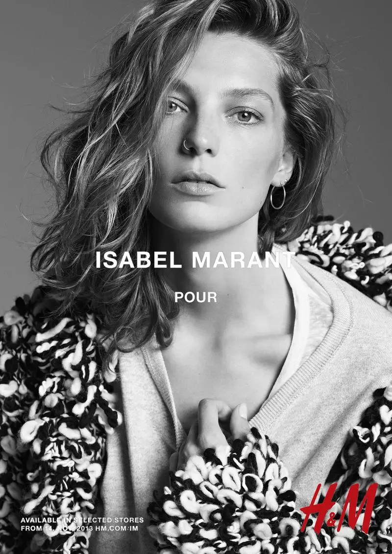 Isabel Marant pentru campania H&M cu Daria Werbowy, Milla Jovovich, Alek Wek și altele