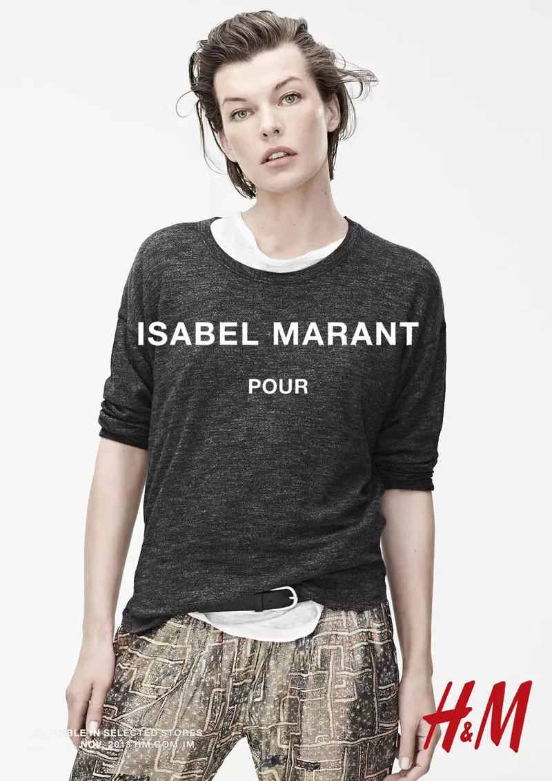 Isabel Marant para la campaña de H&M con Daria Werbowy, Milla Jovovich, Alek Wek y más