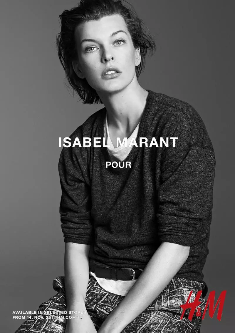 Daria Werbowy, Milla Jovovich, Alek Wek ilə H&M kampaniyası üçün İzabel Marant + Daha çox