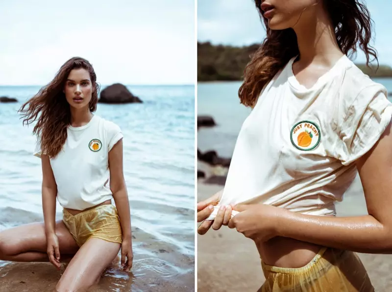 A colección de verán 2016 de Mate the Label presenta a camiseta Just Peachy