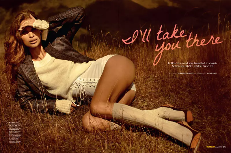 Lise Olsen Hits the Road for Cosmopolitan Australia July 2012