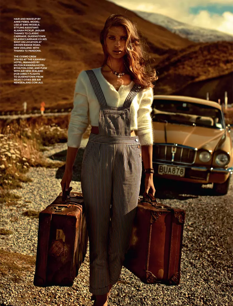 Lise Olsen Hits the Road for Cosmopolitan Australia July 2012