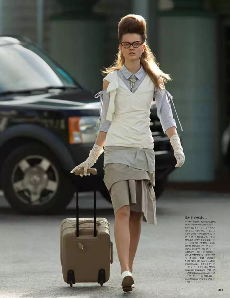 Jac Jagaciak eftir Hans Feurer fyrir Vogue Japan apríl 2012