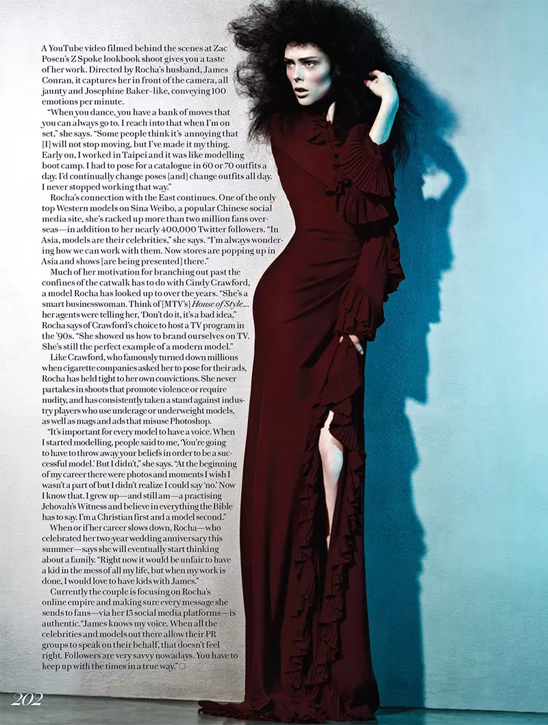 Coco Rocha obejmuje Fashion Canada's Winter 2013 Issue