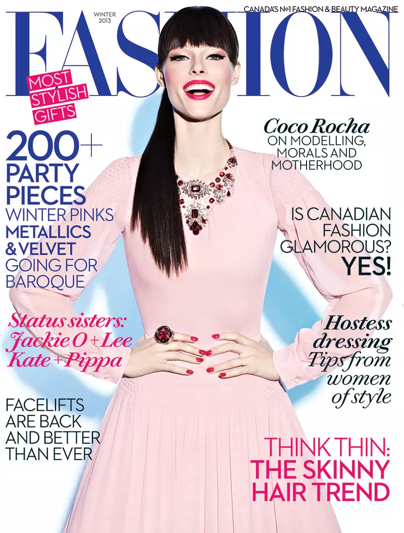 Coco Rocha Covers Fashion Canada's Winter 2013 Issue