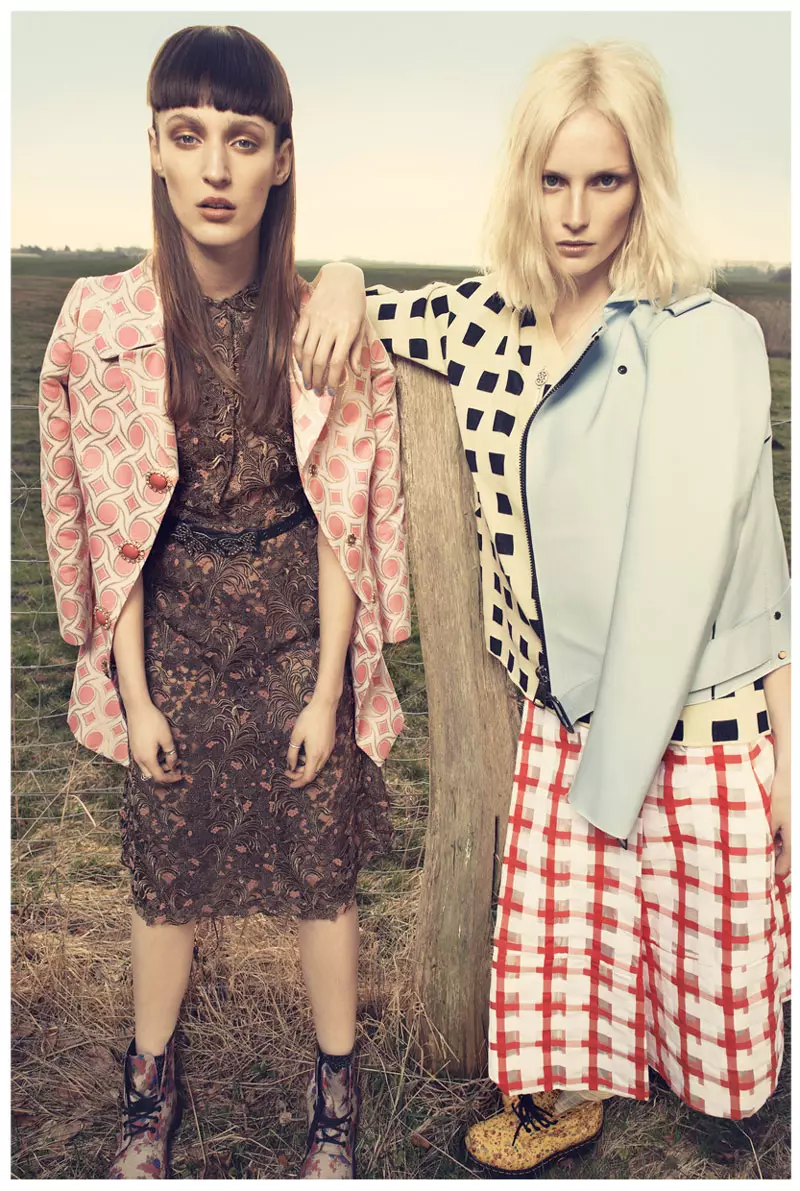 Franzi Mueller & Katrin Thormann Model the New Grunge for Gala by Alexx and Anton