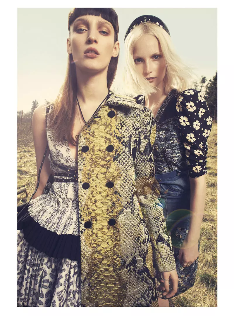 Franzi Mueller & Katrin Thormann Model the New Grunge for Gala by Alexx and Anton