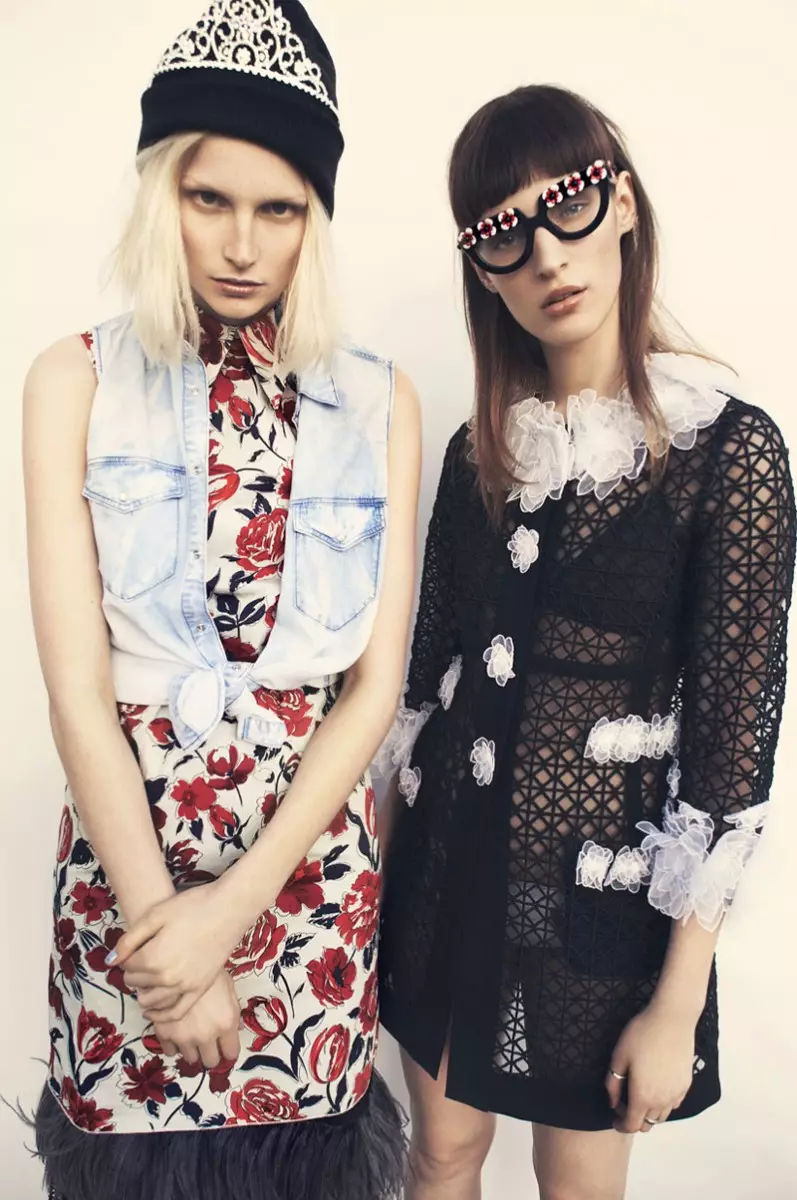 Franzi Mueller & Katrin Thormann Model the New Grunge for Gala by Alexx and Anton