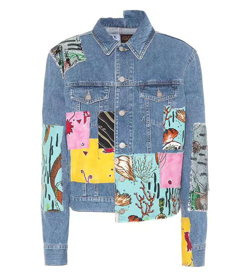 Jaket Denim Ibiza Patchwork Loewe x Paula $1,350