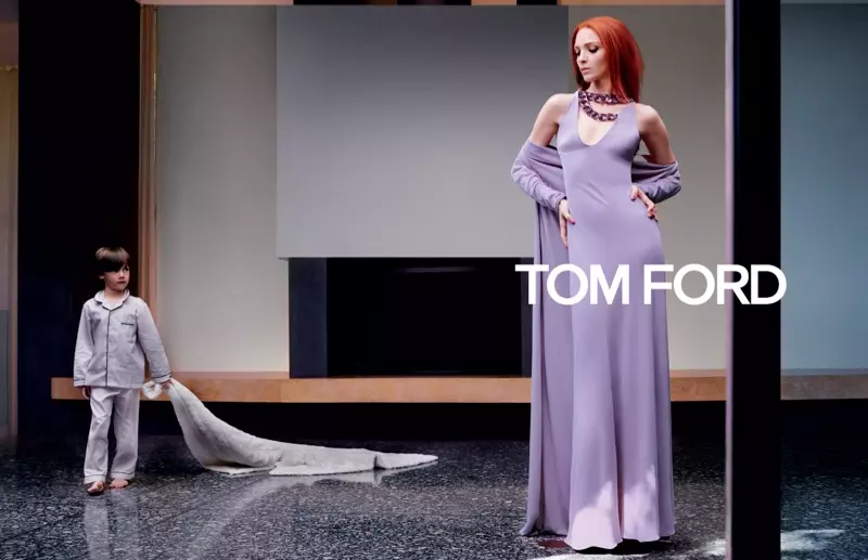 Mariacarla Boscono luan në fushatën vjeshtë-dimër të Tom Ford 2019
