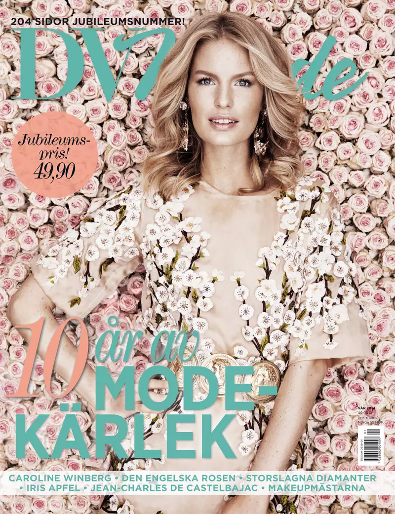 Caroline Winberg Stars mu DV Mode 10th Anniversary Issue yolemba Calle Stoltz