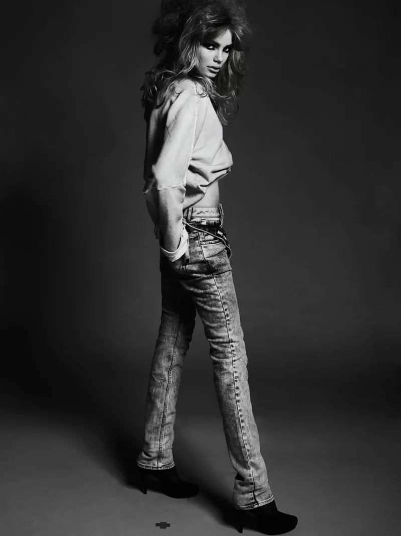 Fresh Face Marlies Dons Denim voor Fredrik Wannerstedt's Images