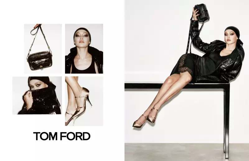A supermodelo Gigi Hadid aparece na campanha primavera-verão 2019 de Tom Ford
