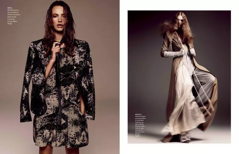 Frida Gustavsson & Mona Johannesson maka Bon #55 Winter 2010 nke Hasse Nielsen dere