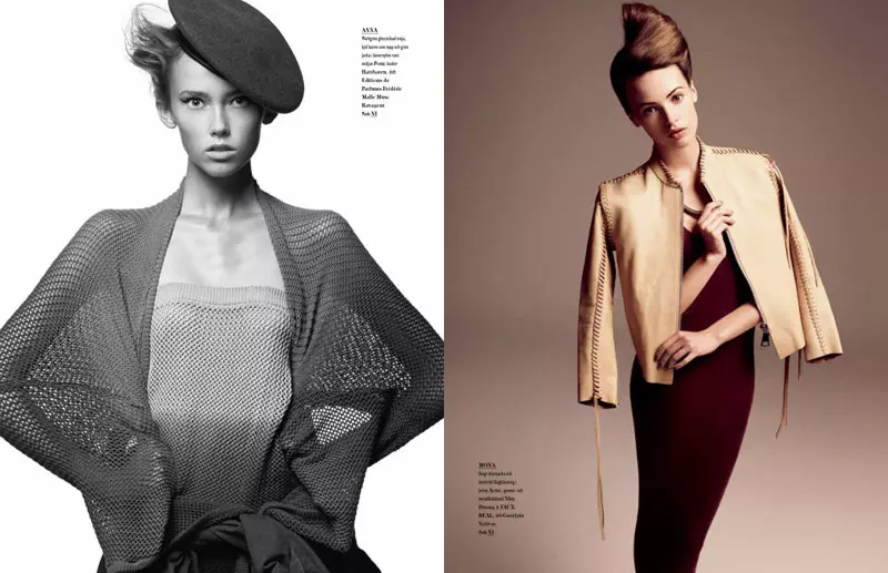 Frida Gustavsson & Mona Johannesson vir Bon #55 Winter 2010 deur Hasse Nielsen