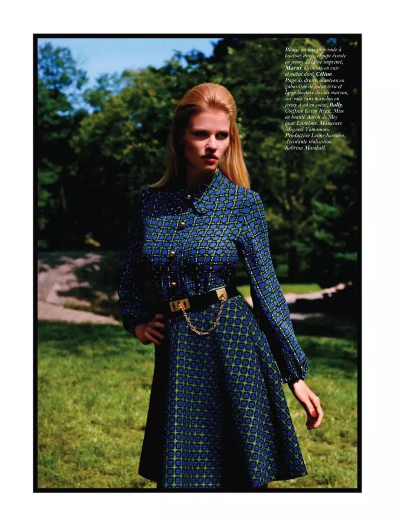 Lara Stone ji hêla Alasdair McLellan ve ji bo Vogue Paris Mijdar 2011