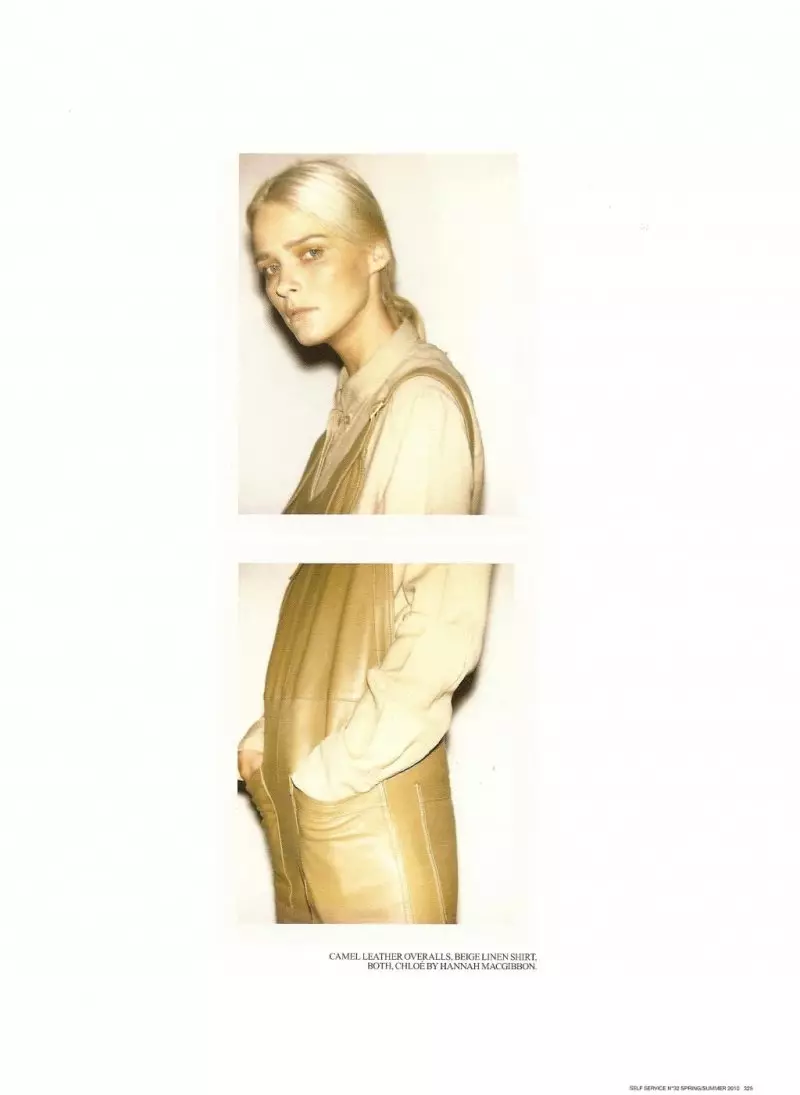 Carmen Kass par Ezra Petronio pour Self Service printemps 2010