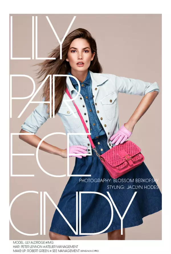 Lily Aldridge โดย Blossom Berkofsky สำหรับ Vanidad