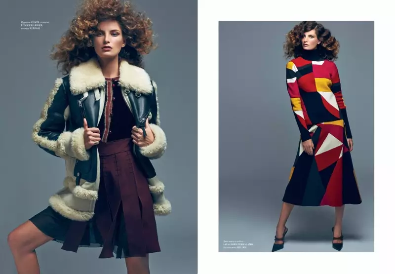 Ava Smith est Retro Glam dans L'Officiel Kazakhstan d'Alvin Kean Wong