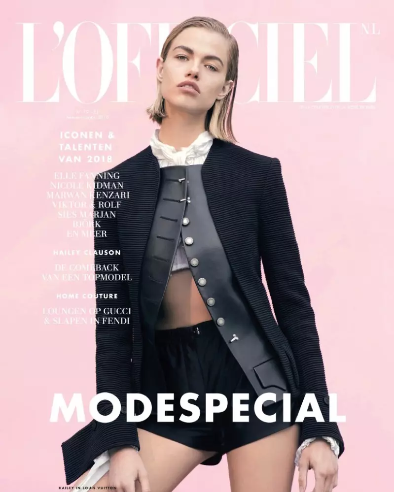 Hailey Clauson posearret yn slanke stilen foar L'Officiel Nederlân