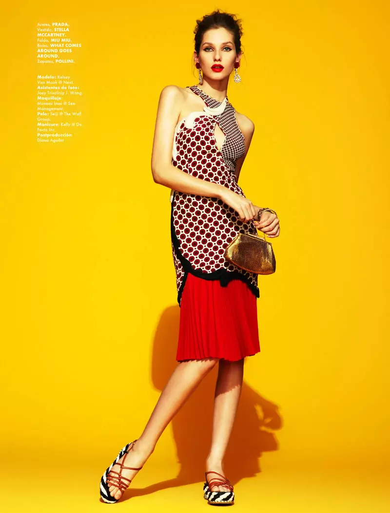 Kelsey Van Mook nataon'i Jason Kim ho an'ny Elle Mexico Aprily 2012