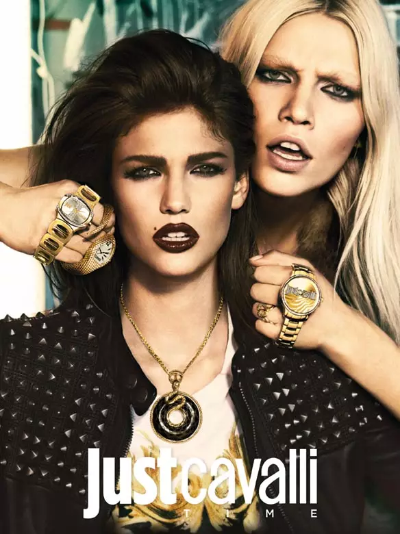 Kendra Spears, Hailey Clauson e Aline Weber si esibiscono per la campagna Autunno 2012 di Just Cavalli di Giampaolo Sgura