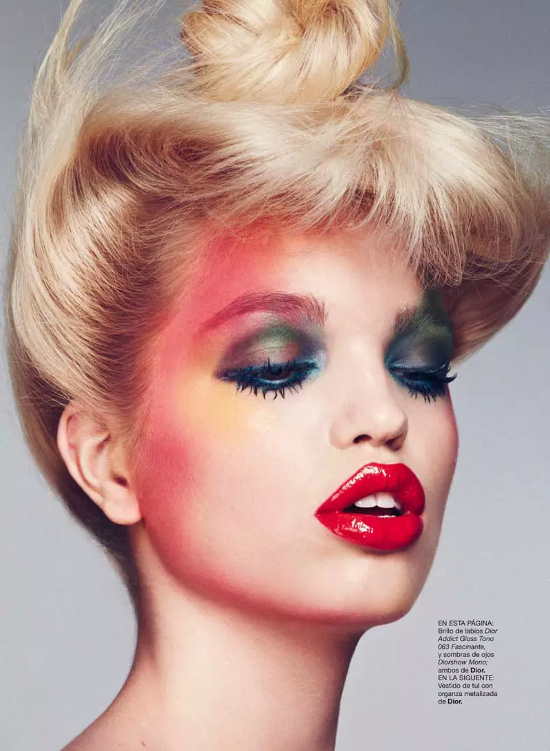 Daphne Groeneveld joacă în Harper's Bazaar Spania aprilie 2013 de Txema Yeste