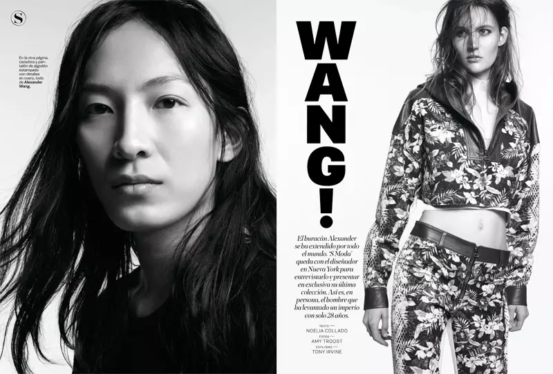 Alexander Wang & Liya Kebede Cover S Moda Janoary 2012
