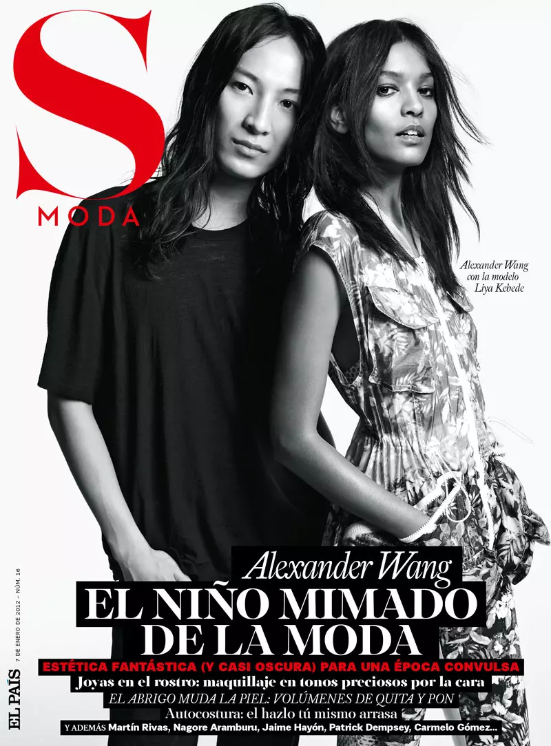 Alexander Wang & Liya Kebede Cover S Moda يناير 2012