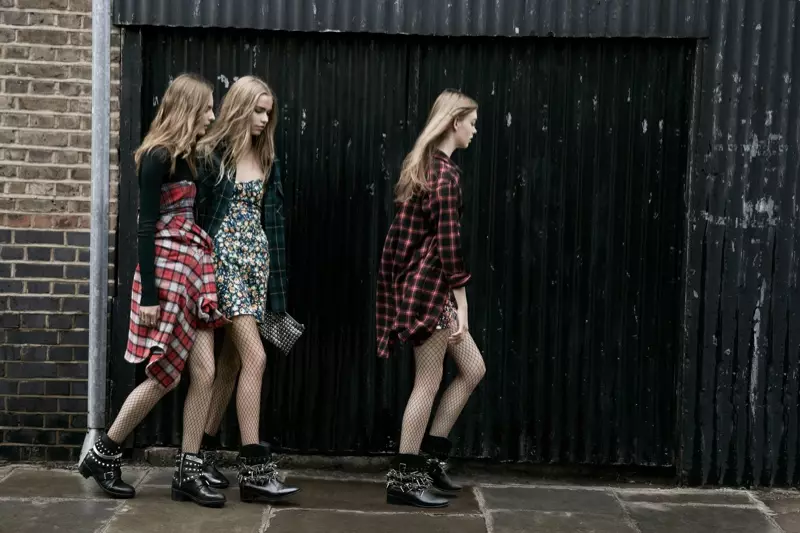 Zara TRF Fall 2013 ดาราโฆษณา Ondria Hardin, Kirstin Liljegren และ Tilda Lindstam