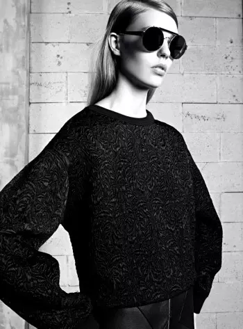 Ondria Hardin Tapped for Sandro Fall/Winter 2013 Lookbook