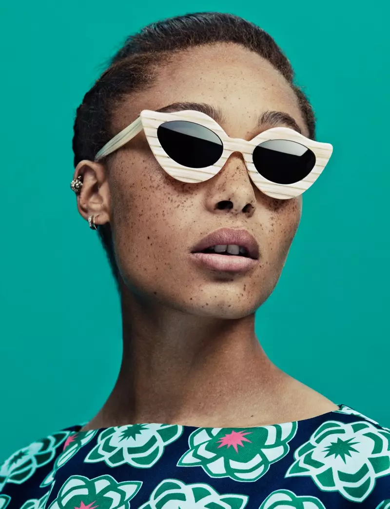 I-Adwoa Aboah Stars kwi-House of Holland Summer 2013 Eyewear Campaign