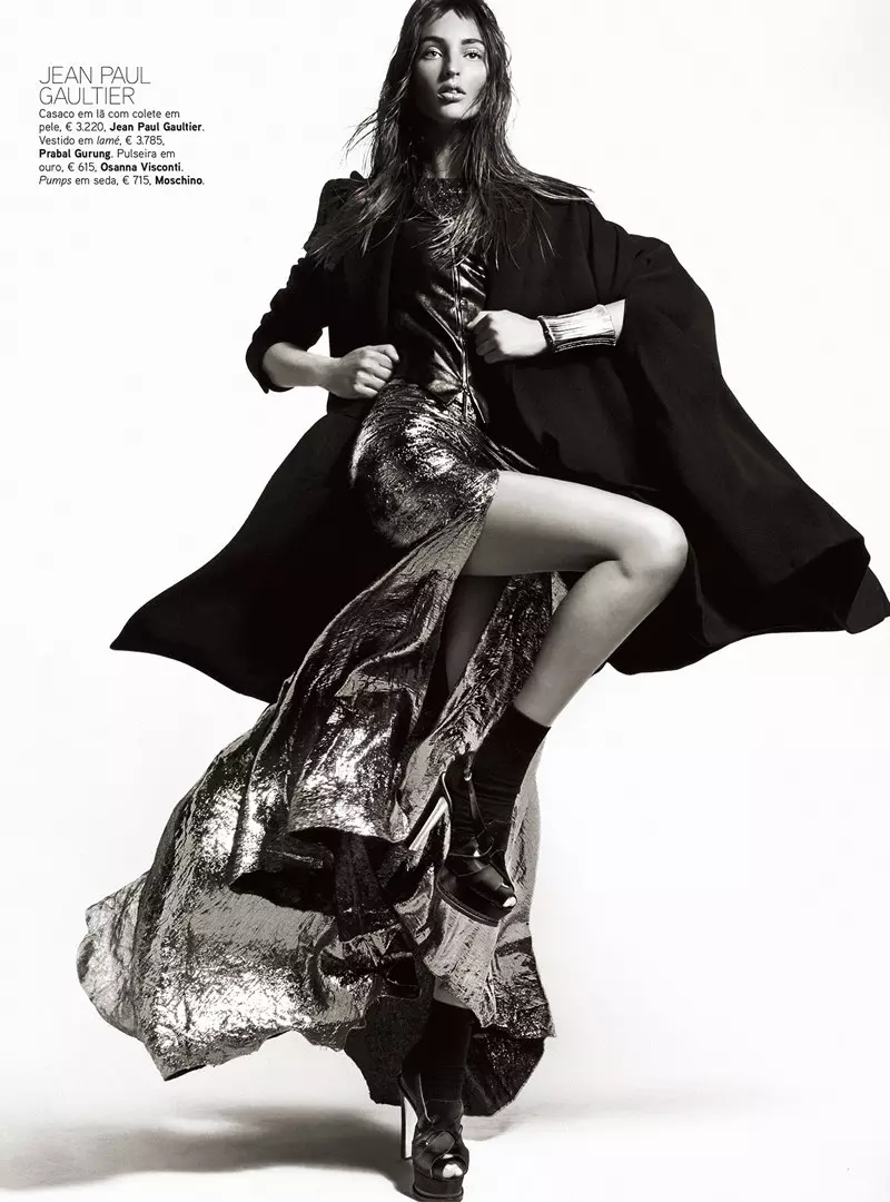 Kevin Sinclair objektive Georgine Stojiljković u Fall’s Standouts za Vogue Portugal listopada 2012.