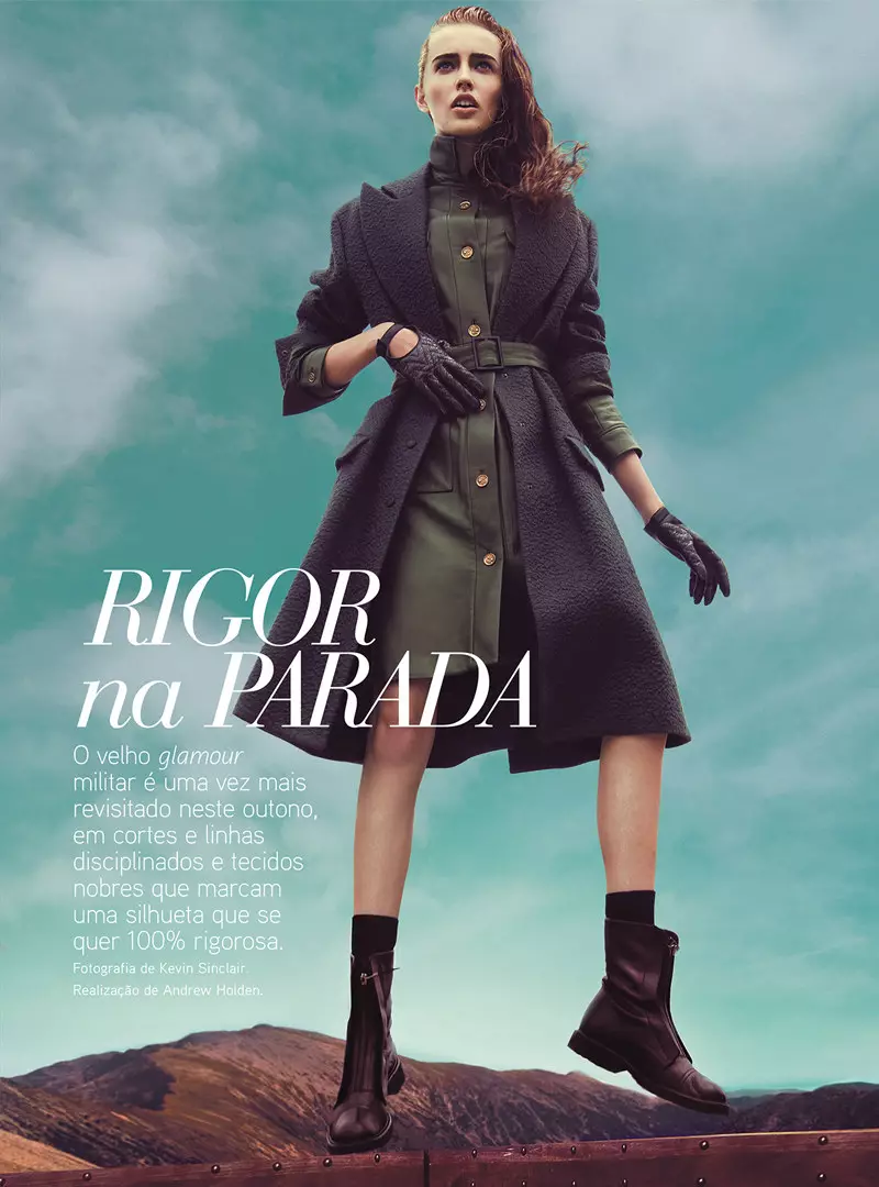 Kevin Sinclair Lenses Military Style ho an'ny Vogue Portugal's Septembre